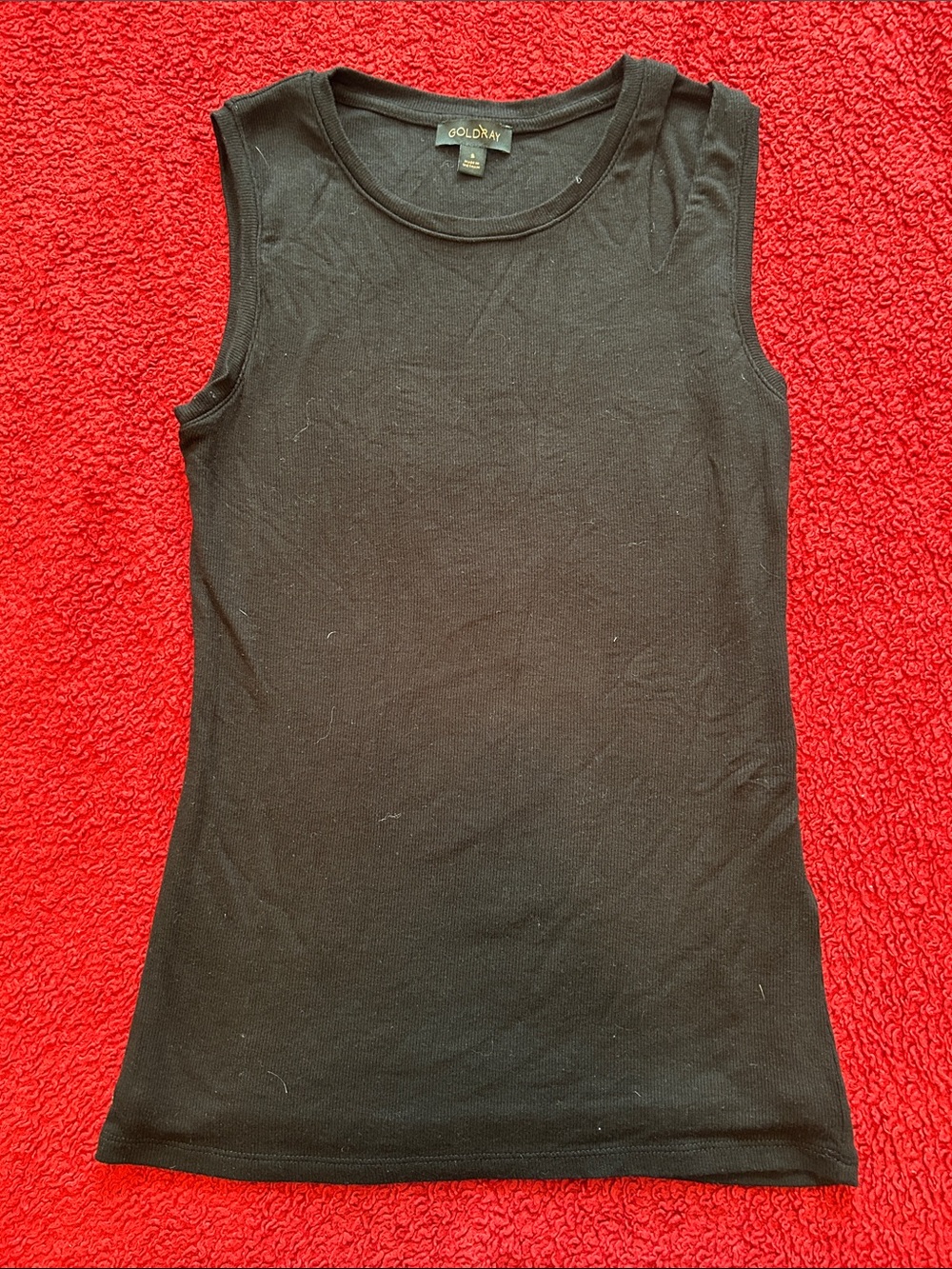 Women’s Black Ribbed Tank Top